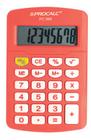 Calculadora de Bolso Procalc Pc986 Laranja Citrus Vivid Color 8 Díg Bateria G10