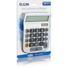 Calculadora de Mesa 12 Dig. Visor Lcd Solar/Bat Br Elgin