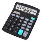 Calculadora De Mesa Financeira Escritório 12 Digitos Cor Preta