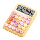 Calculadora De Mesa Simples Kawaii Candy 12 Dígitos- Amarelo