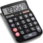 Calculadora Eletrônica de Mesa 8 Dígitos Preta Elgin