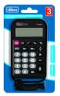 Calculadora Tilibra TC12 Preta 8 Dígitos de Bolso com Cordão Ref: 239046