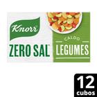 Caldo Tabletes Legumes Knorr Zero Sal Caixa 96G 12 Unidades