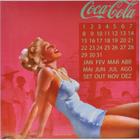 Calendario Coca Cola Mdf Magnetico Pin Up Blond Lady