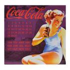 Calendario Coca Cola Mdf Magnetico Pin Up Brown Lady Roxo
