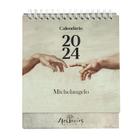 Calendário de mesa 2024 - Michelangelo (A Criação)