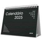 calendario de mesa 2025 preto brief case - spiral