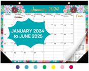 Calendário de mesa Taja 2024-2025 de janeiro a junho - 43x30cm