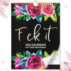 Calendário de parede PAOEIOV 2024 para mulheres, planejador mensal engraçado