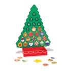 Calendário do Advento de Madeira Melissa & Doug - Árvore de Natal Magnética, 25 Ímãs