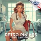 Calendário MegaCalendars 2024-2025 Retro Pin Up de 16 meses