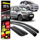 Calha Chuva Defletor Slim C3 Picasso Aircross 4 Portas 2011 2012 2013 2014 2015 2016 Fumê