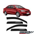 Calha de chuva defletor etios sedan 2012 a 2021 4 portas