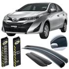 Calha Defletor de Chuva Yaris Sedan 2018 a 2023 4 Portas - Topmix