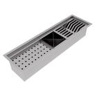 Calha Gourmet Úmida Escorredor Inox Tamanho 19x62 Ecosul