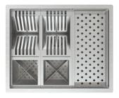 Calha P/ Cozinha Inox Premium Quadrada Pia Gourmet