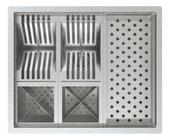 Calha Quadrada De Inox Gourmet Embutir Ou Sobrepor Pia Umida - CASINOX