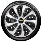 Calota 14 Velox Silver Black Gm Meriva Agile Prisma