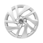 Calota Aro 15 Prata Vw Virtus 2023 2024 Emblema Resinado