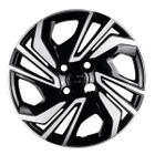 Calota Aro 15 Preto Prata Onix Hatch Plus 2020 2022 2024