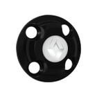 Calota Central Roda de ferro New Cap Preto Renault Sandero Clio Megane