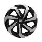 Calota Esportiva Aro 13 Spider Black/Silver Fiat Uno Palio Siena