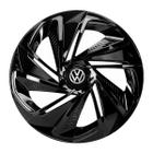 Calota esportiva aro 14 nitro black + emblema resinado vw