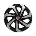 Calota Esportiva Aro 14 Spider Black/Silver Fiat Mobi Palio Unoi Strada