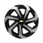 Calota Esportiva Aro 14 Spider Black/Silver GM Corsa Celta Montana