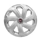 Calota Esportiva Aro 14 Spider Silver emblema Fiat Palio Strada Argo Mobi