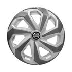 Calota Esportiva Aro 14 Spider Silver/Graphite Nissan Livina March