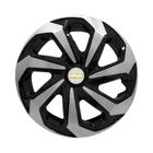 Calota Esportiva Aro 15 Spider Black/Silver GM Astra Montan Prisma