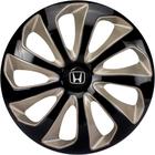 Calota esportiva velox 14 black gold + emblema resinado honda