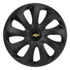 Calota esportiva velox 14 fosc black + emblema resinado gm chevrolet