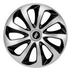 Calota esportiva velox aro 15 silver black - 5703