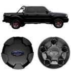 Calota Para Roda Ferro Ford Ranger 2003 A 2011 Preto Brilho