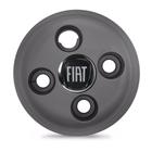 Calota Roda Ferro Fiat Fiorino Grafite Emblema Preto