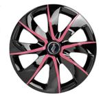 Calota Sport Modelo Prime Aro 13 polegadas Black / Pink Parafuso