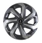 Calota Sportiva Modelo Spider Aro 13 polegadas Graphite/Silver Parafuso