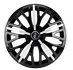 Calota Sportiva Modelo Triton Sport Aro 14 polegadas Black/Silver Parafuso