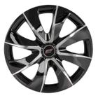 Calota Universal modelo Prime Aro 13 polegadas Black/Chrome