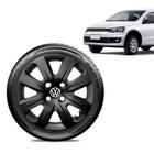 Calota Volkswagen Vw Gol 2014 15 16 Aro 14 Preta Brilhante