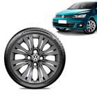 Calota Volkswagen Vw Gol G7 2017 18 Aro 14 Grafite Brilhante