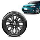 Calota Volkswagen Vw Gol G7 2017 18 Aro 14 Preta Brilhante