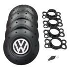 Calotas Miollo Vw Gol G7 Aro 15 2016/2019 Amarok Preto