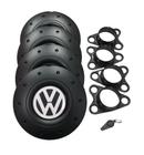 Calotas Miollo Vw Polo Aro 14 2004/2017 Estilo Amarok Preto