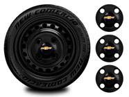 Calotinha Centro de Roda Aro 13-15 GM Chevrolet 4x100 Preto