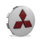 Calotinha Roda Mitsubishi L200 Tr4 Prata Relevo Vermelho