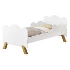 Cama Angel Infantil Com Barras Laterais Em Design Ondulado