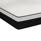 Cama Arezzo Baú King Box Black White Molas Ensacadas Marrom